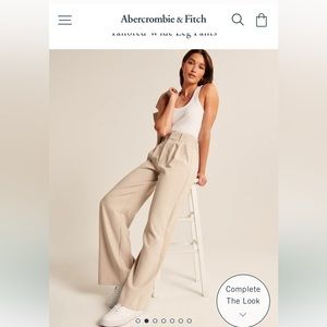 Abercrombie Tailored Wide Leg Pants worn about 3 times